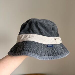 Vintage Old Navy Charcoal and Beige Bucket Hat